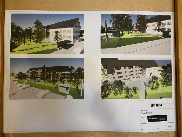 So soll das neue Gebäude aussehen. Angrenzend daran direkt der Altbestand mit dem Gemeindeamt.
