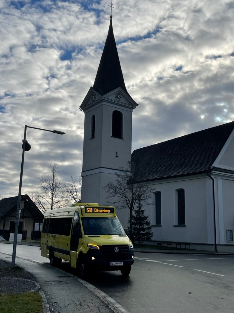 Zur Taktverdichtung der Buslinie wurde ein neuer Bus organisiert.