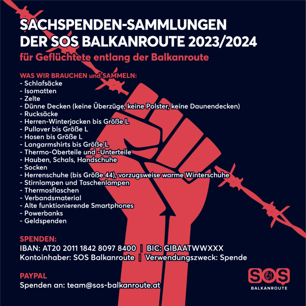 Spendenaktion für Geflüchtete: Das wird gebraucht
