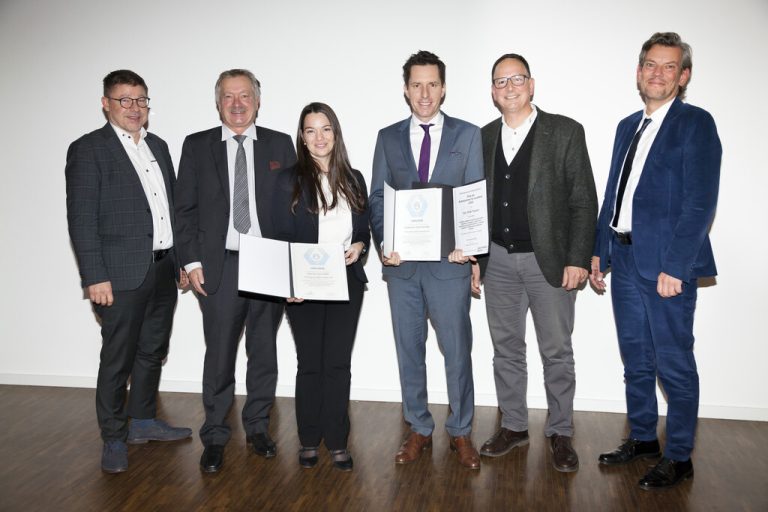 V.l.: ÄK-Präsident Burkhard Walla, Heinz Drexel, Sylvia Mink, Peter Tschann, René El Attal und Michael Osti.vlkh