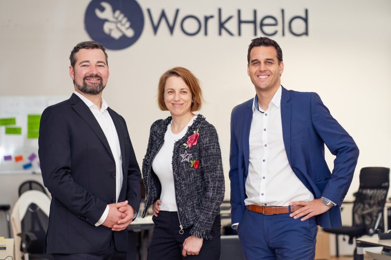 Workheld ManagementTeam (v.l.n.r.) CTO Daniel Ultsch, COO Christine Geier und CEO und Gründer Benjamin Schwärzler. <span class="copyright">FA</span>