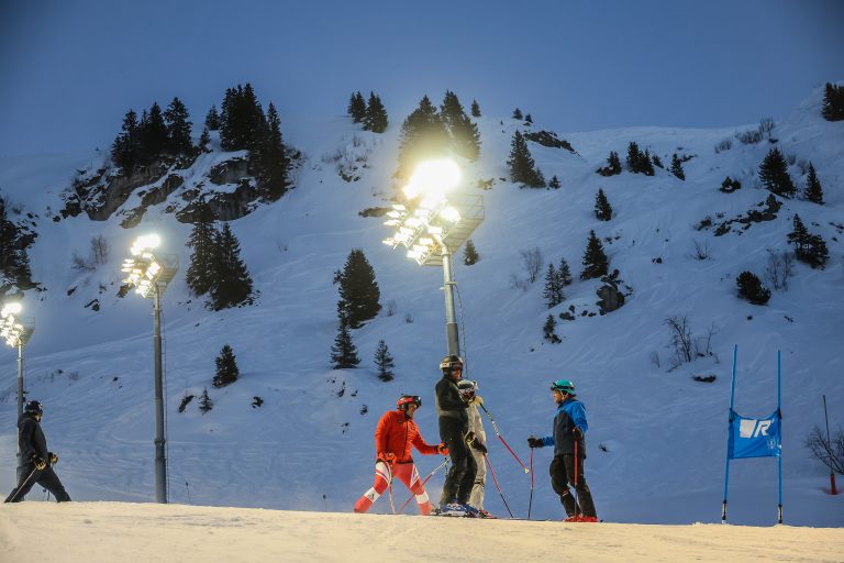 Beste Bedingungen herrschten beim Abendrennen in der Flexenarena.