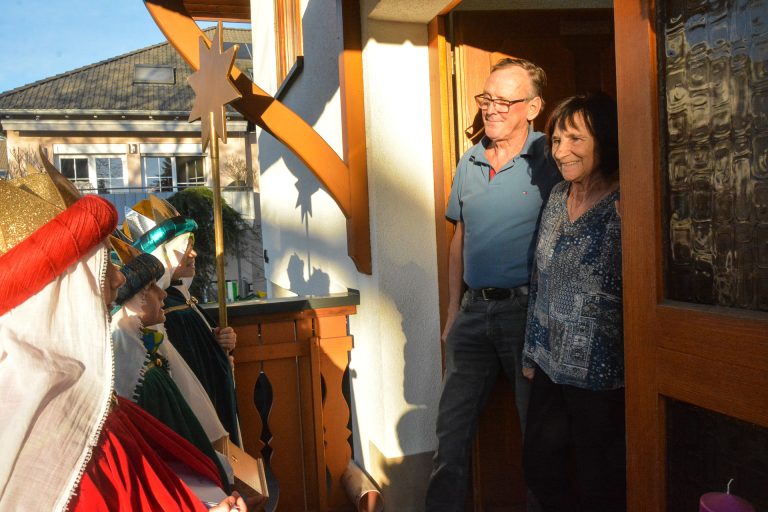 Manfred und Roswitha Mödritscher freuten sich sehr über den Besuch der Könige. 