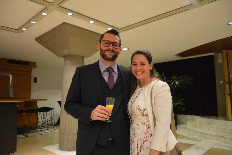 Benjamin Alge und Jenny Haring ließen sich diesen Ball nicht entgehen und freuten sich auf den bevorstehenden Abend.