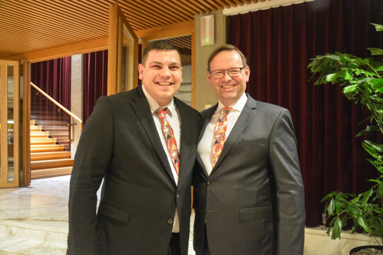 Das Organisationsduo: Milos Zivanovic und Daniel Steinhofer.