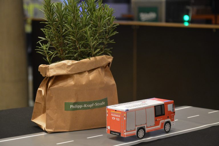 Die Feuerwehr nahm ihre Gäste auf eine Tour durch Lustenaus Straßen mit.