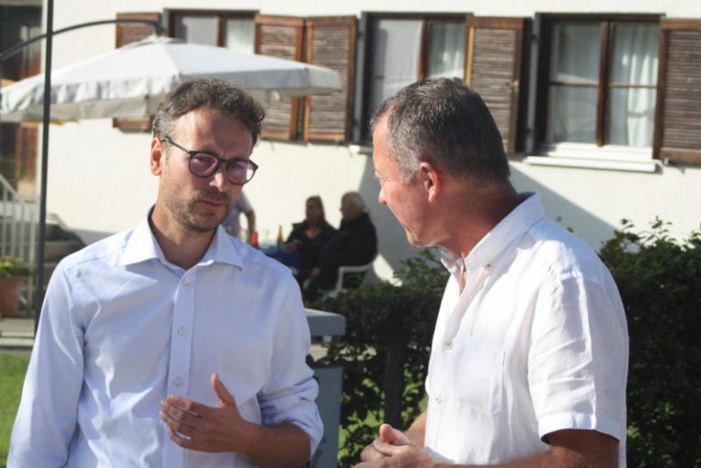 Zur Eröffnung des ersten Bauabschnitts machte sich Landesrat Daniel Zadra selbst ein Bild.