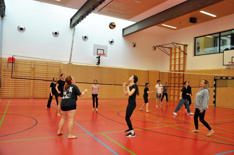 Auch über Mittag können Ganztagesschüler die Turnhalle nutzen. 
