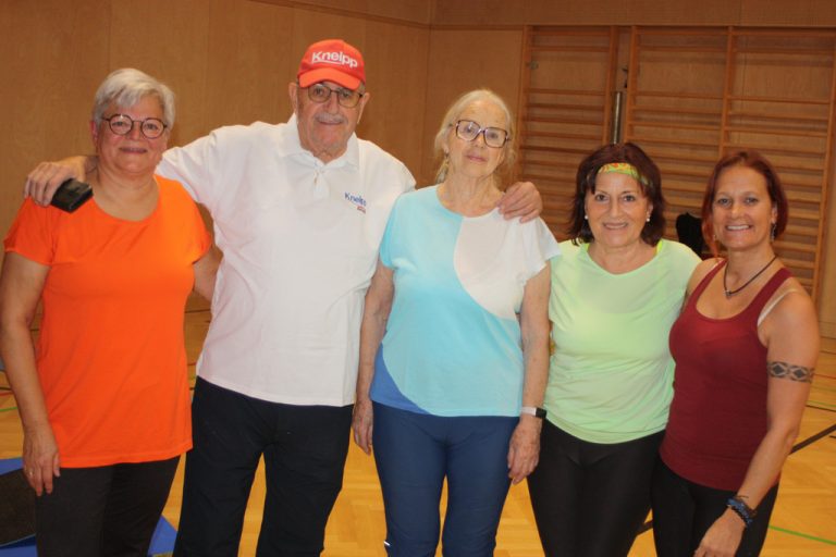 Erika Frick, Karlheinz Frick, Ehrentraud Zuchristian, Ursula Wäcker und Sonja Winkler.