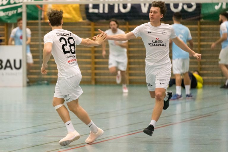 Admira-Spieler bejubeln einen Torerfolg gegen Feldkirch. <span class="copyright">VN-Stiplovsek</span>