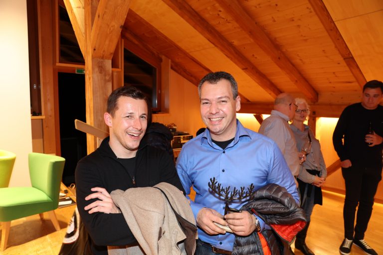Zwei Rennfahrer unter sich: Christian Klien und Christoph Lampert.<span class="copyright"> Noger</span>