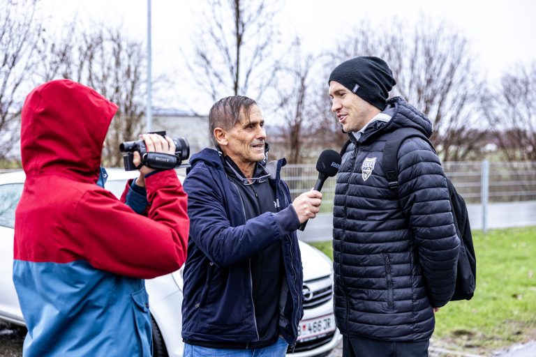 Lukas Jäger im Interview vor der Abreise. <span class="copyright">Selina Meier</span>