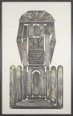 Andreas Werner präsentiert in der Ausstellung großformatige Bleistiftzeichnungen. <span class="copyright">Kunstforum Montafon</span>