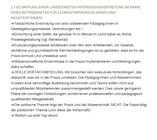 Positionspapier: Elementarpädagoginnen kämpfen für bessere Bedingungen in der Kinderbetreuung