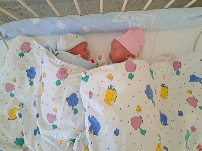 Die beiden Zwillingsmädchen Anna und Alice entschieden das Rennen um das österreichische Neujahrsbaby klar für sich. Sie kamen wenige Sekunden nach Mitternacht auf die Welt. <span class="copyright">APA</span>