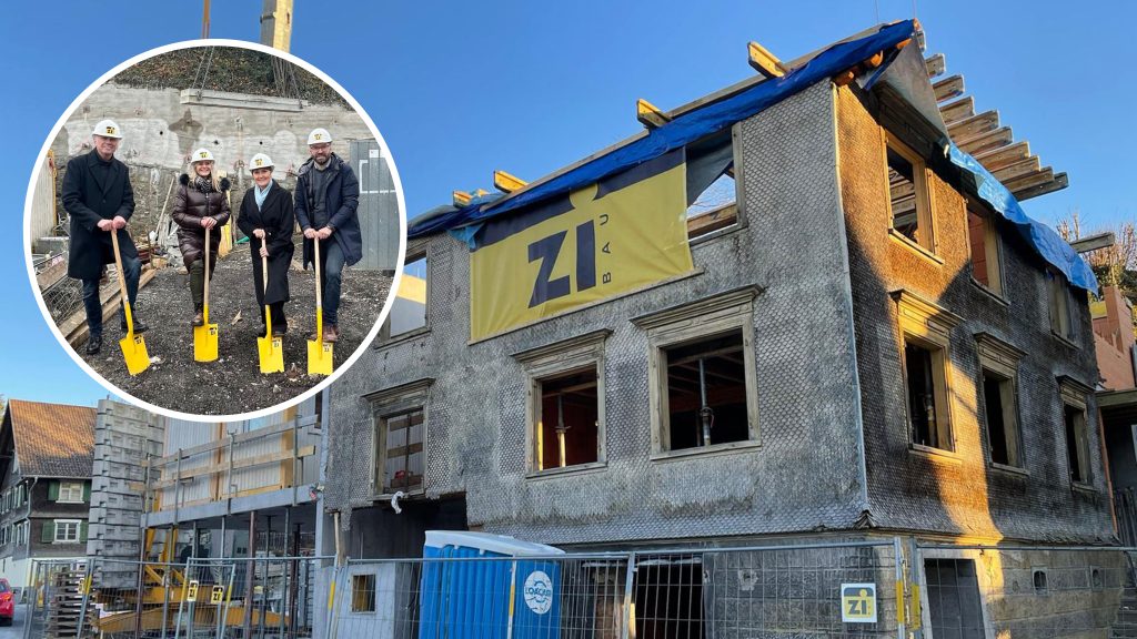 Dorfzentrum Wolfurt: Vom alten Pfadistadel zum modernen Geschäftshaus