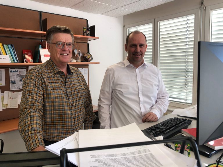 Amtsleiter Andreas Reinalter (r.) und sein Stellvertreter Robert Seeberger.<span class="copyright"> VN/GER</span>