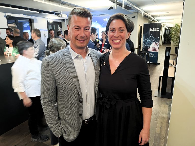 Beste Stimmung bei Sabrina Huber und Jürgen Winder.