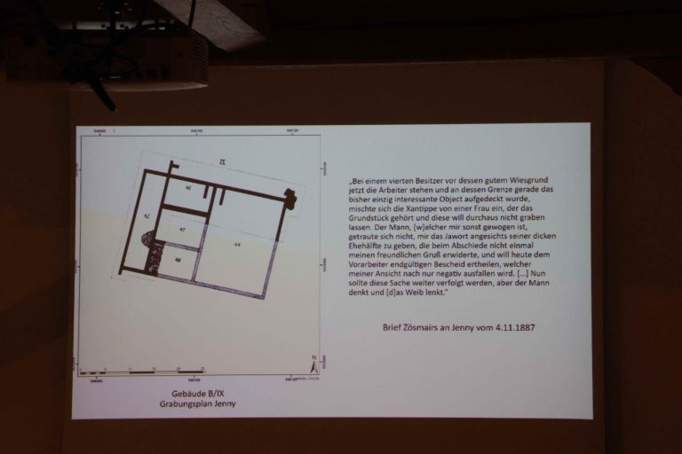 Amüsante Details zu den archäologischen Grabungen gab es ebenfalls zu erfahren.