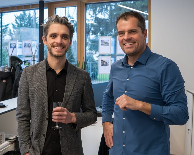 Dr. Sebastian König vom Notariat Dr. Wurzer in Dornbirn und Andreas Hofer.