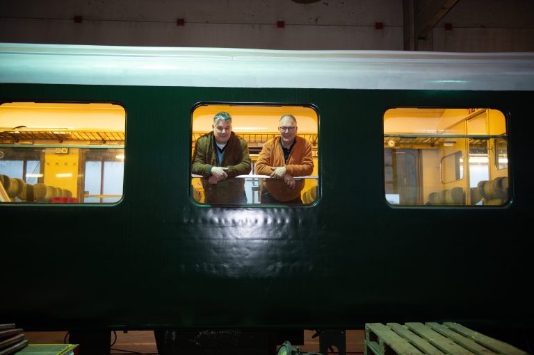 Museumsverein Probahn mit Obmann Markus Rabanser