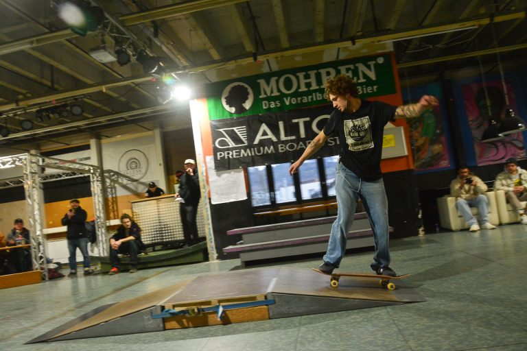 Die Skater hatten eine Minute Zeit, um ihre Tricks präsentieren zu können.