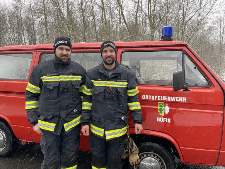 Einsatzleiter Daniel Martin und sein Vize Markus Lampert waren unverzüglich vor Ort. <span class="copyright">vn/hartmann</span>