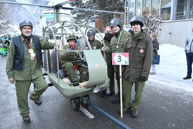 Auch das Bundesheer war beim Umzug vertreten.