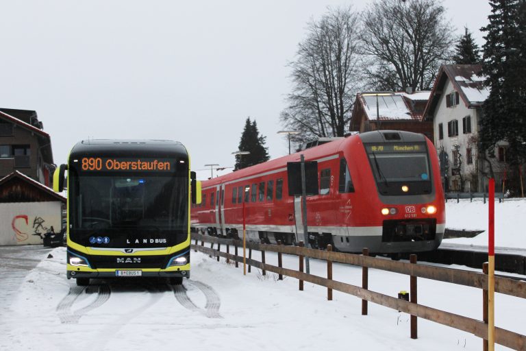 Der Bahnhof in Oberstaufen gilt für die Bregenzerwälder als Knotenpunkt für Fahrten nach Deutschland. <span class="copyright">Regio Bregenzerwald</span>