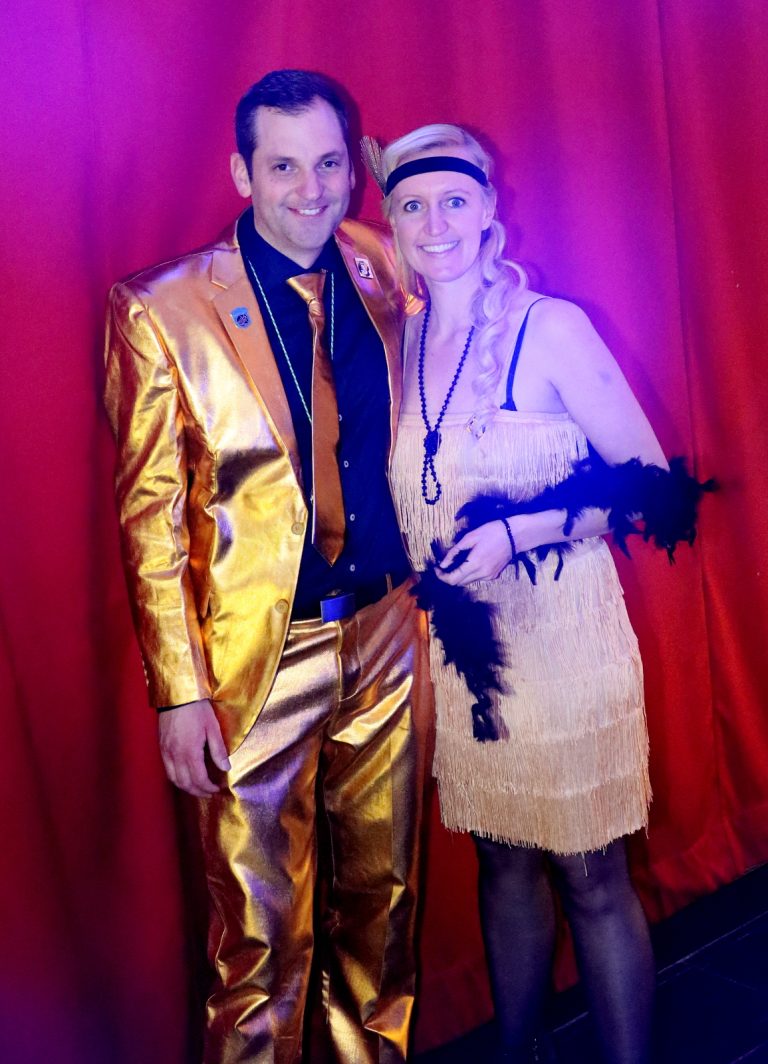 Conférencier und DJ: Bürgermeister Andreas Kresser mit Eva.
