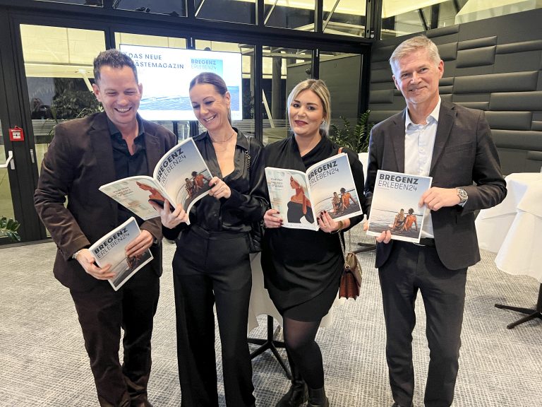 Geschäftsführer Robert S. Salant, Petra Wolfgang, Christina Egger und Casino-Dir. Bernhard Moosbrugger sind nun bestens informiert. Franc