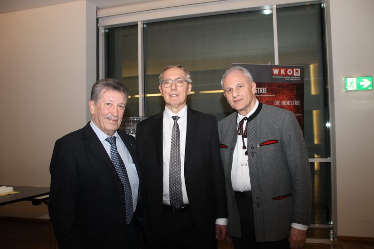 Erich Lange, Dr. Fritz Anzenberger und Wolfram Baldauf.