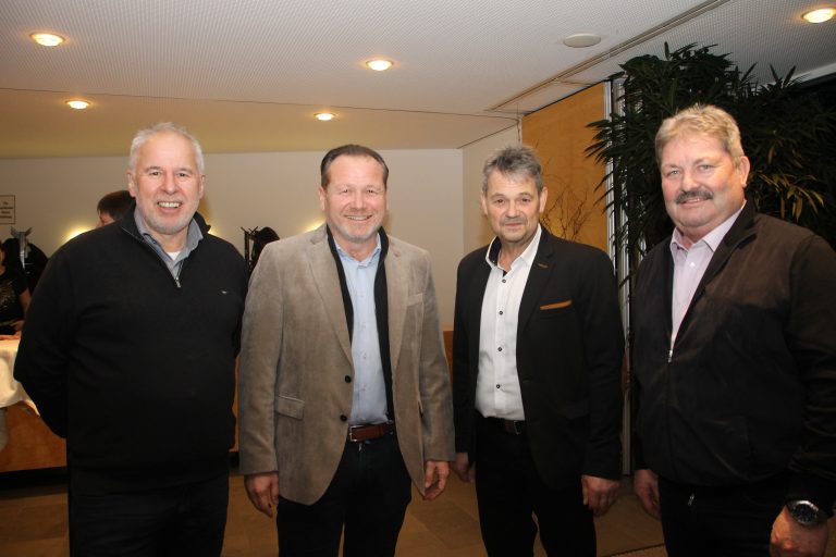 Die Bürgermeister Thomas Lampert, Harald Witwer, Walter Rauch und Gerold Mähr.