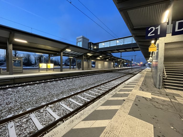 Die Gleise in Lindau blieben verwaist. <span class="copyright">VN/Plesch</span>