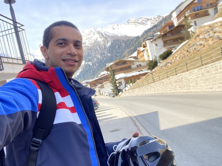 Abouelhassan in Hintertux, wo er zum ersten Mal Dr. Abendstein traf. <span class="copyright">Abouelhassan </span>