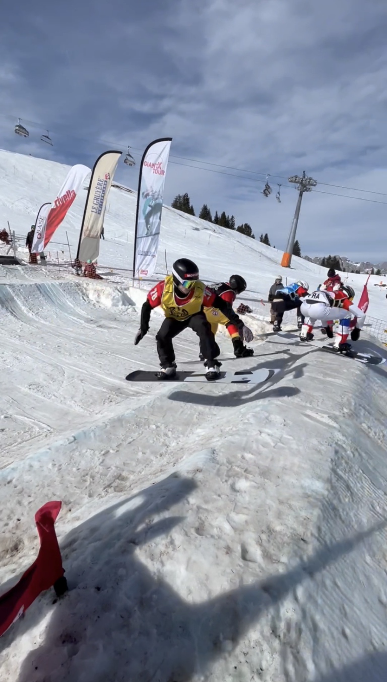 Beim Snowboard-Crossen muss er mehrere Herausforderungen meistern. <span class="copyright">erhard</span>