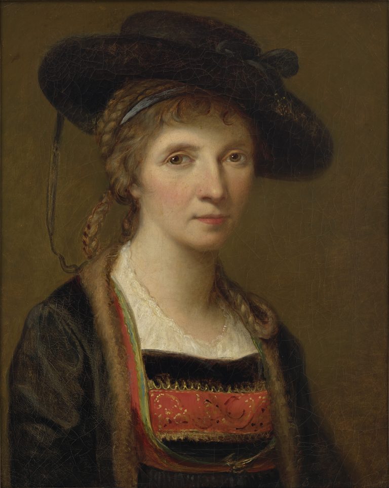 <span class="copyright">Mark Asher Photography/Royal Academy of Arts </span>Zu den Höhepunkten ihrer Selbstportraits zählt das "Selbstbildnis in Bregenzerwälder Tracht, 1781"