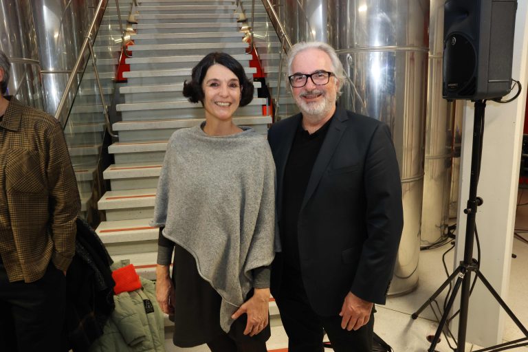 Karin Grabherr (Längle Glas) und Karl-Heinz Waidmann (FHV).