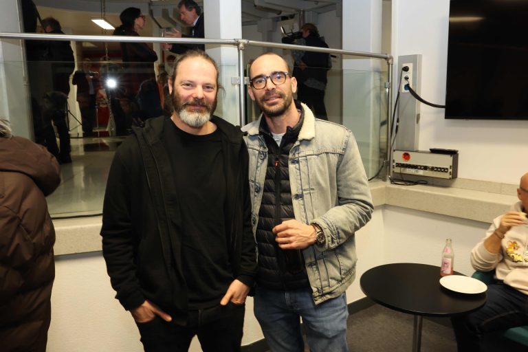 Die Künstler Peter Weidinger und Mathias Garnitschnig.