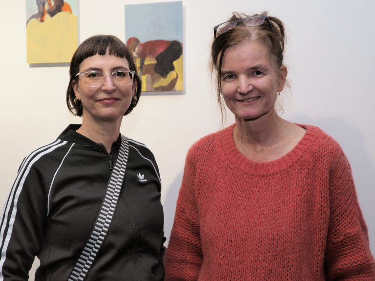 Kultursprecherin Alexandra Abbrederis und Kulturvermittlerin Brigitta Soraperra.