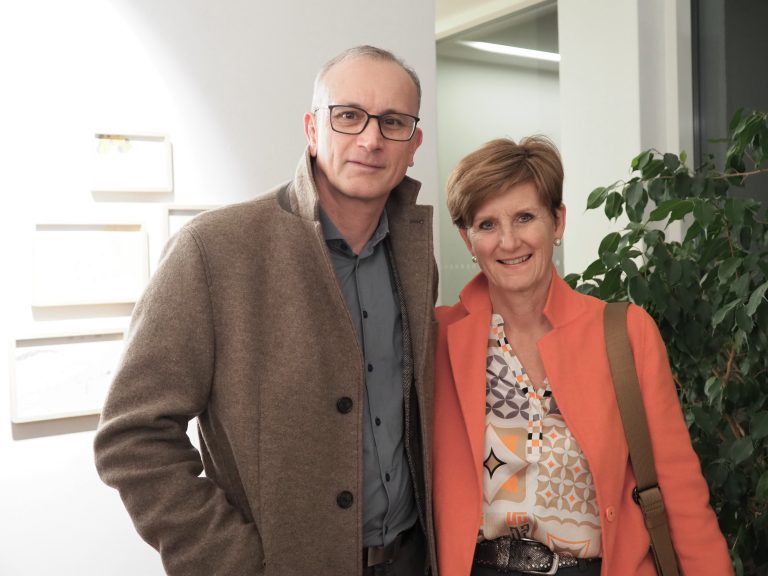 Sabine Tichy-Treimel (Dornbirner Messe) mit Raimund Tichy.