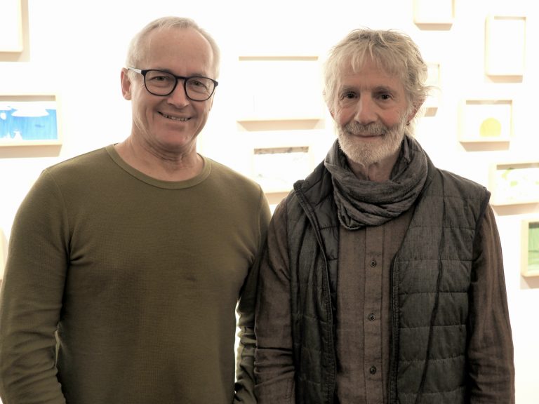 Künstler Georg Vith und Kurator Hannes Ludescher.