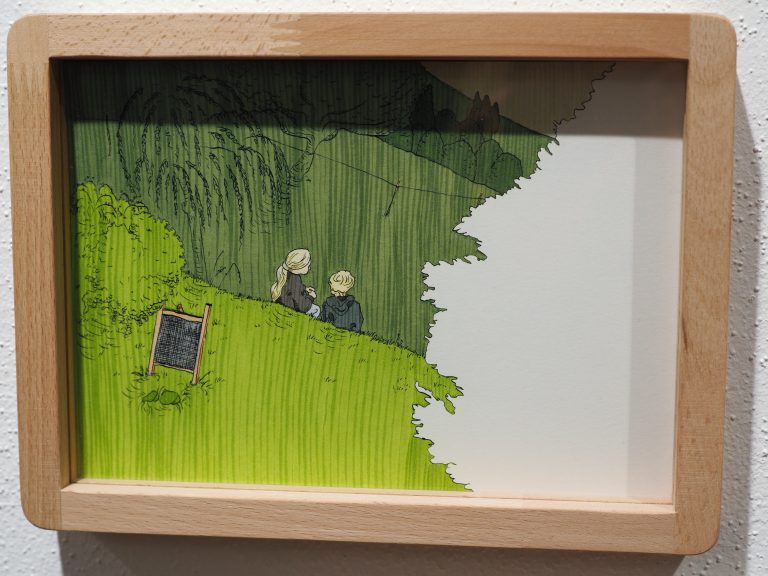 Arbeiten von Anna Stemmer im Bildungshaus Batschuns.