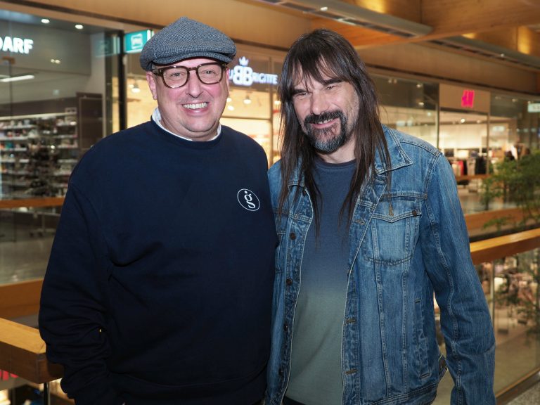 Didi Eisenhofer (in good spirits) und Wolfgang Sila (Fohrenburger).
