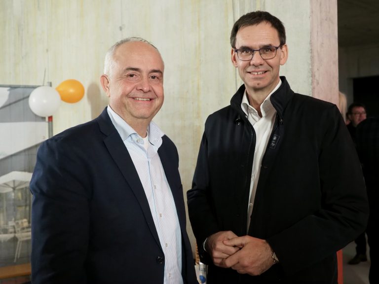 Bürgermeister Manfred Böhmwalder und Landeshauptmann Markus Wallner.