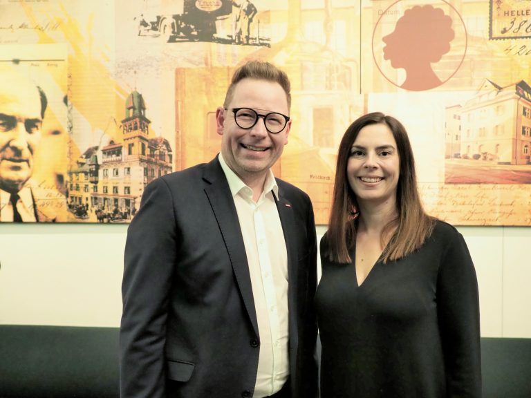 ORF-Landesdirektor Markus Klement und Sabine Nigsch (Hypo Vorarlberg).
