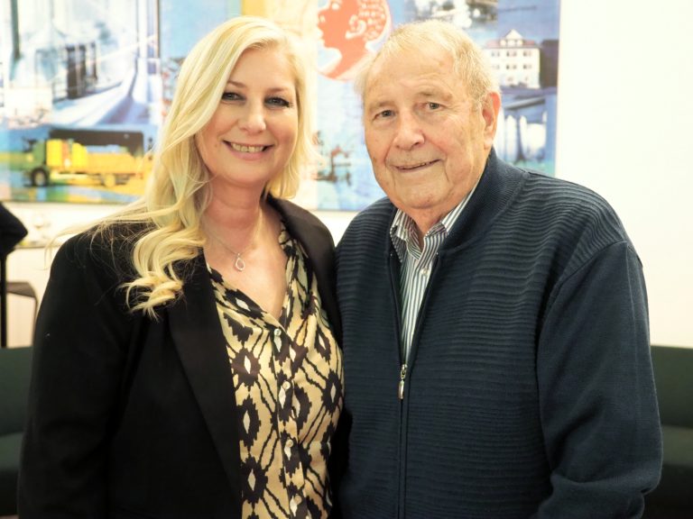 Gründer und Alt-Präsident Werner Ströhle mit Marlene Marosch.