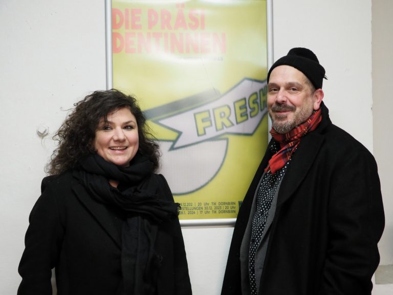 Regisseur Stephan Kasimir und Bühnen- und Kostümbildnerin Caro Stark.