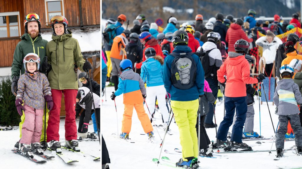 Großer Andrang beim Familienskitag: „Skifahren ist sehr teuer geworden &#8211; wir gehen nun seltener&#8221;