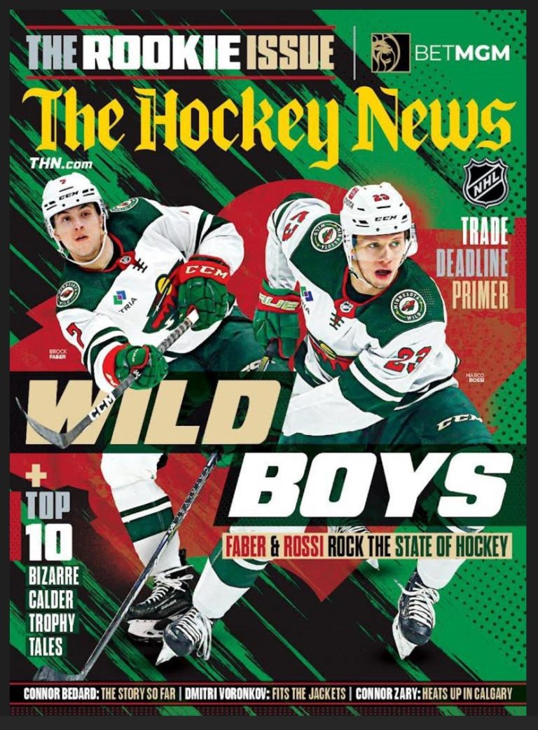 Die Titelseite der renommierten Fachzeitschrift „The Hockey News“ widmete sich Rossi. <span class="copyright">Screenshot</span>